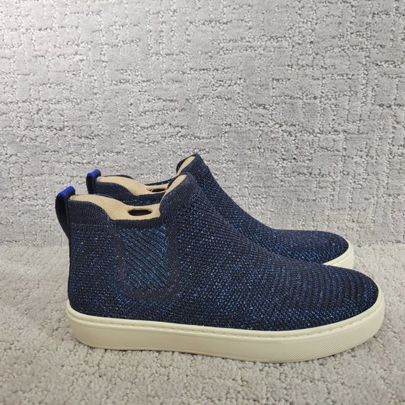 Rothy's The Chelsea Metallic Lattice Pull On Ankle Boots Women's Size US 6, 10 - Picture 6 of 11